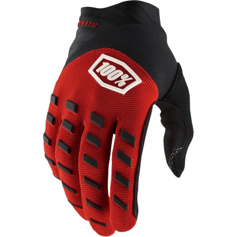 100% Youth Airmatic Gloves - Red/Black