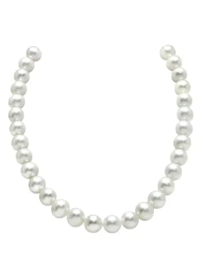 10.5-11.5mm White Freshwater Pearl Necklace - AAA Quality