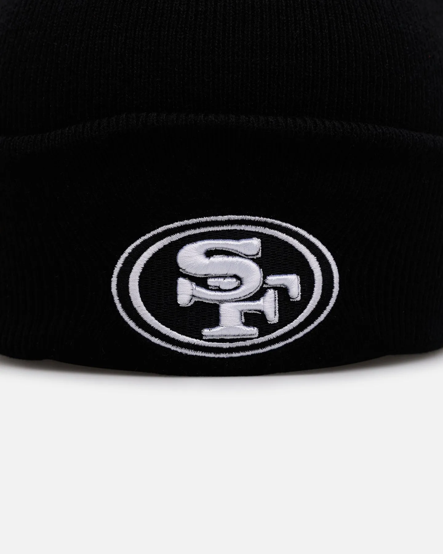 47 Brand San Francisco 49ers Haymaker Cuff Knit Beanie Black/White