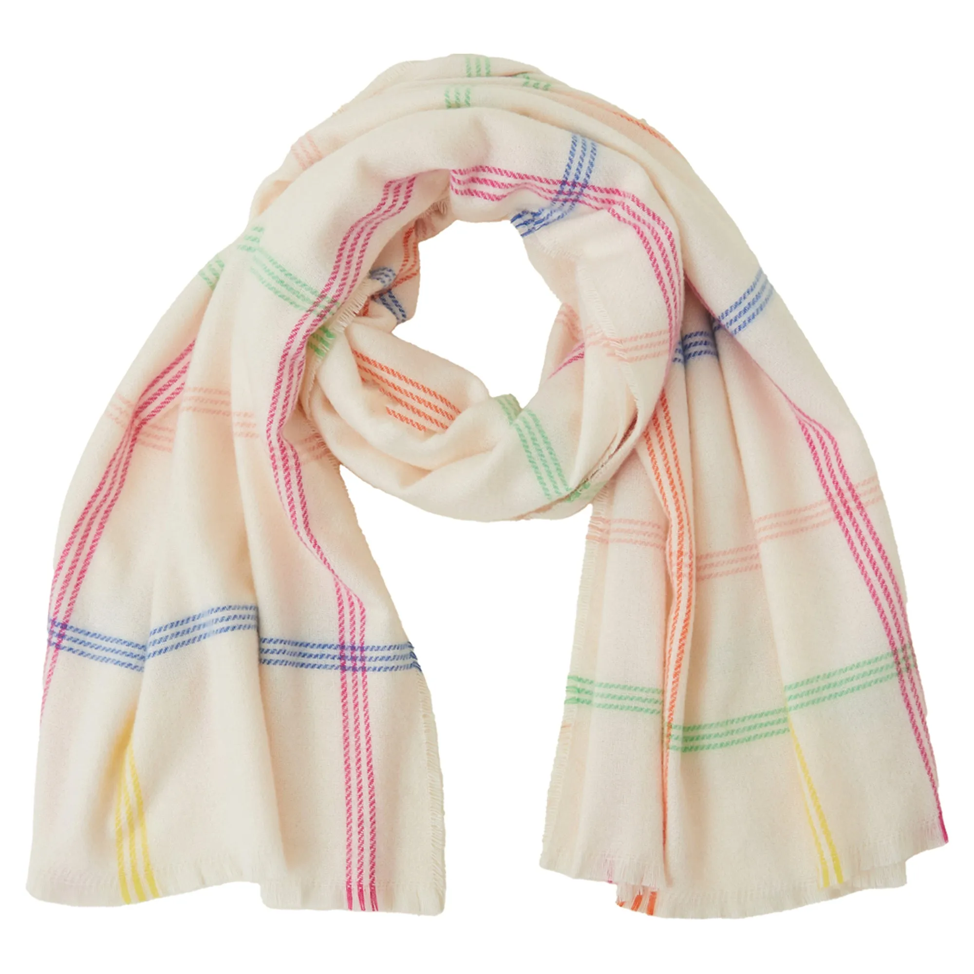 Accessorize London Women's Hampstead Check Blanket Scarf