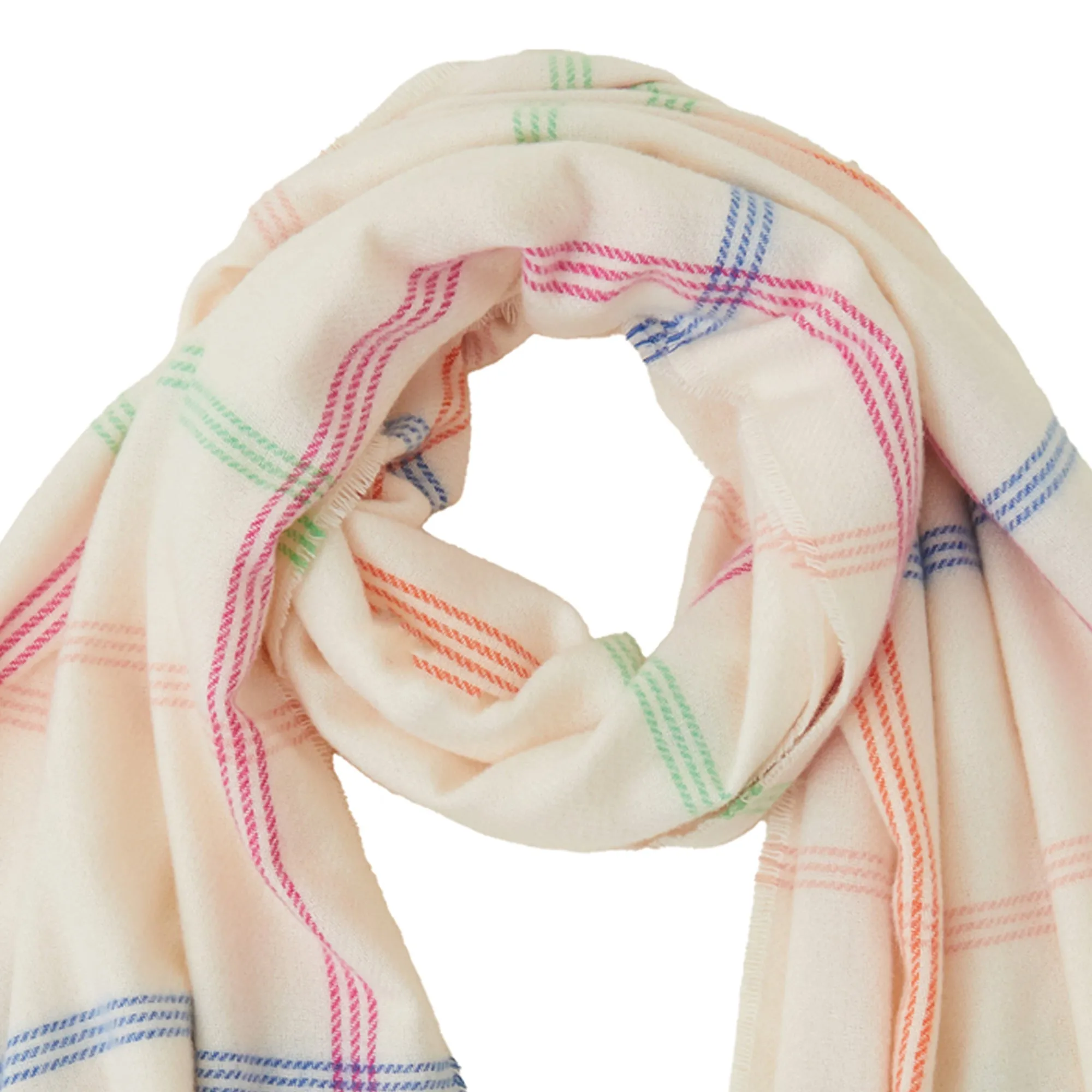 Accessorize London Women's Hampstead Check Blanket Scarf