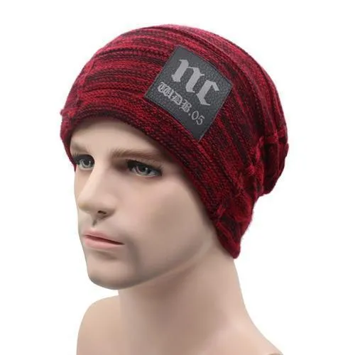 AETRUE Winter Knitted Hat Beanies Men Women Scarf Caps