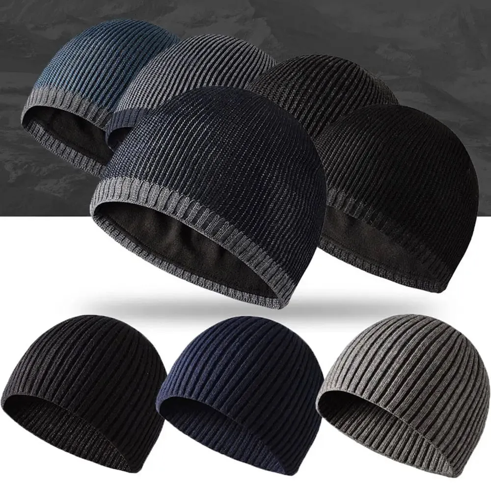 Aidase Men/Women Winter Warm Knitted Beanies Outdoor Sports Windproof Hedging Caps Comforable Soft Casual Cap Hiking Cycling Beanies