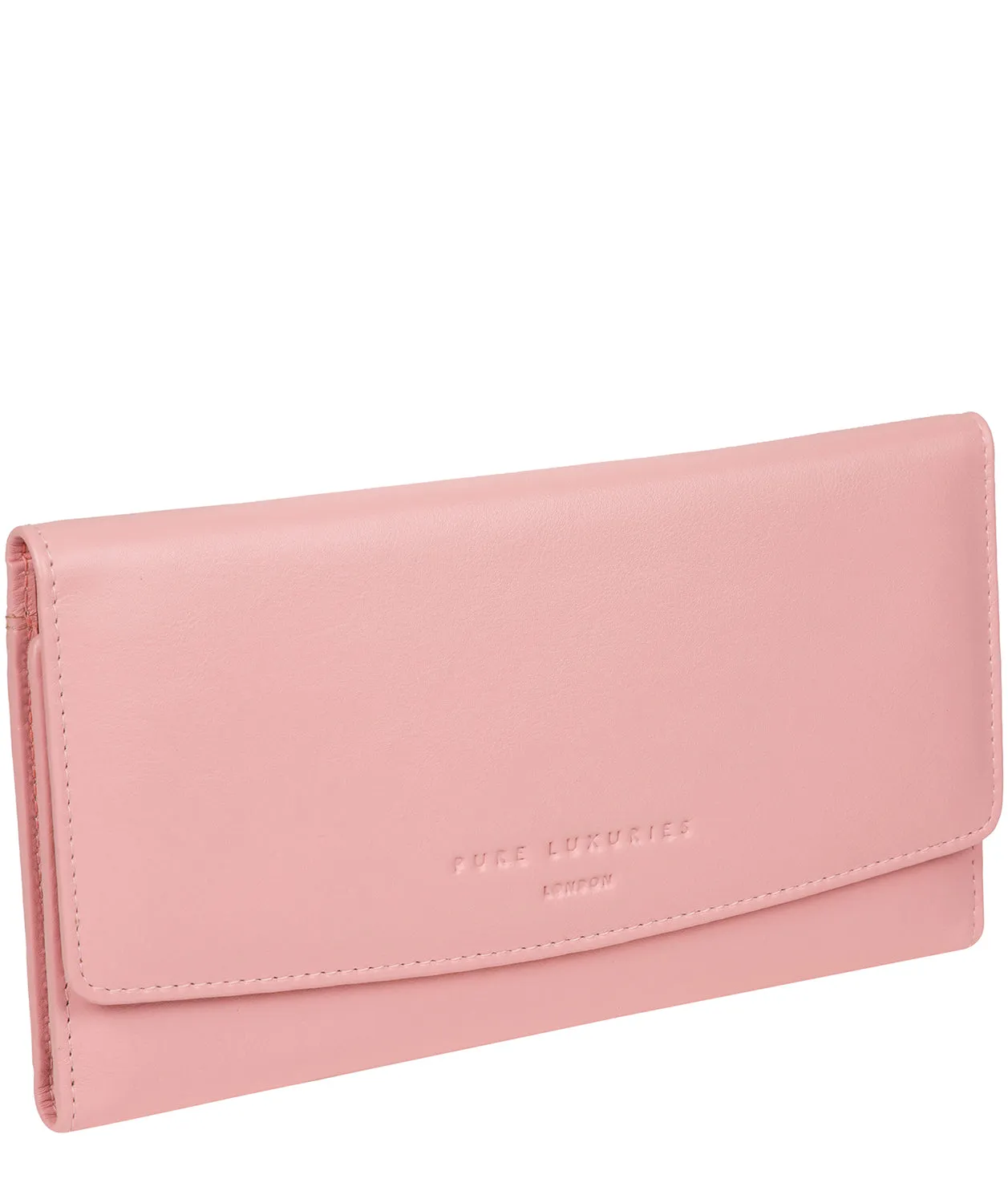 'Balmoral' Blossom Pink Leather Purse