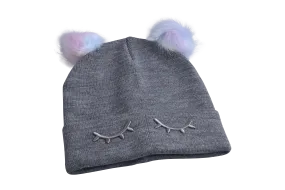 Beanies Knitted Hat WEyes GREY