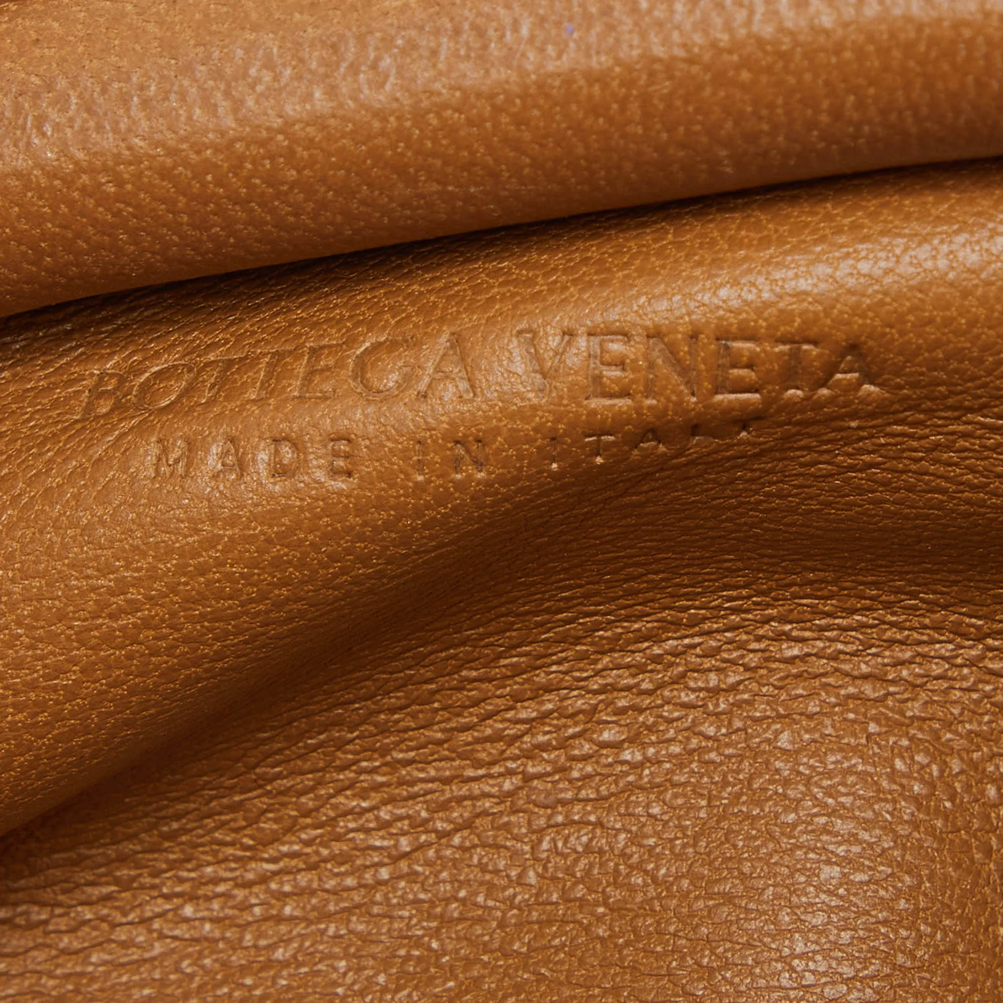 BOTTEGA VENETA Brown Leather The Pouch Coin Purse