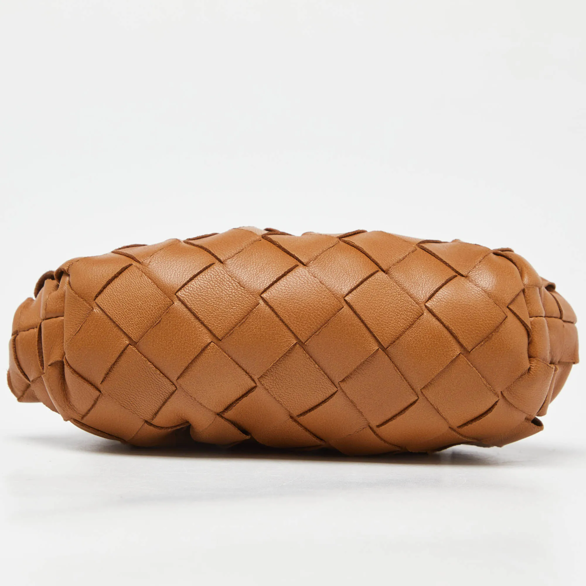 BOTTEGA VENETA Brown Leather The Pouch Coin Purse