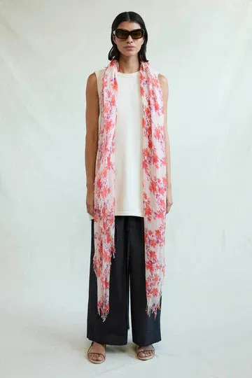 Chan Luu- Cashmere and Silk Scarf- Poppy Floral