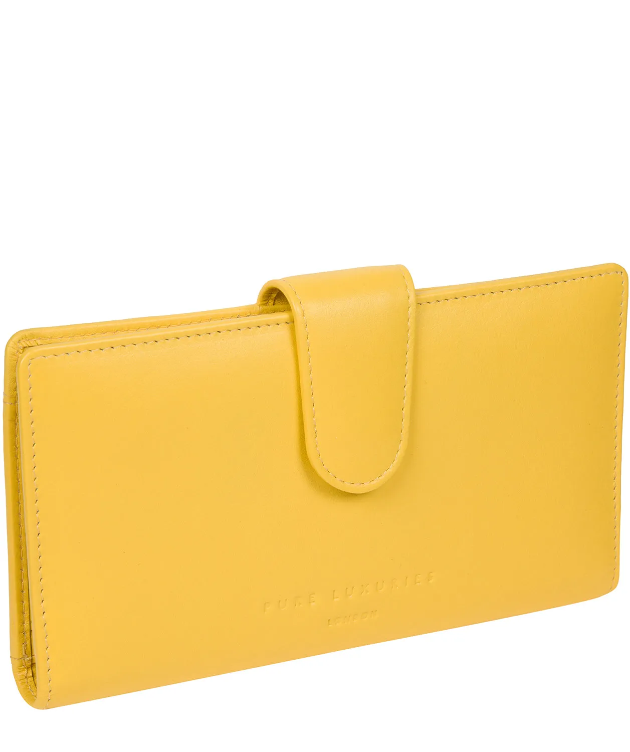 'Clarendon' Dandelion Leather Purse