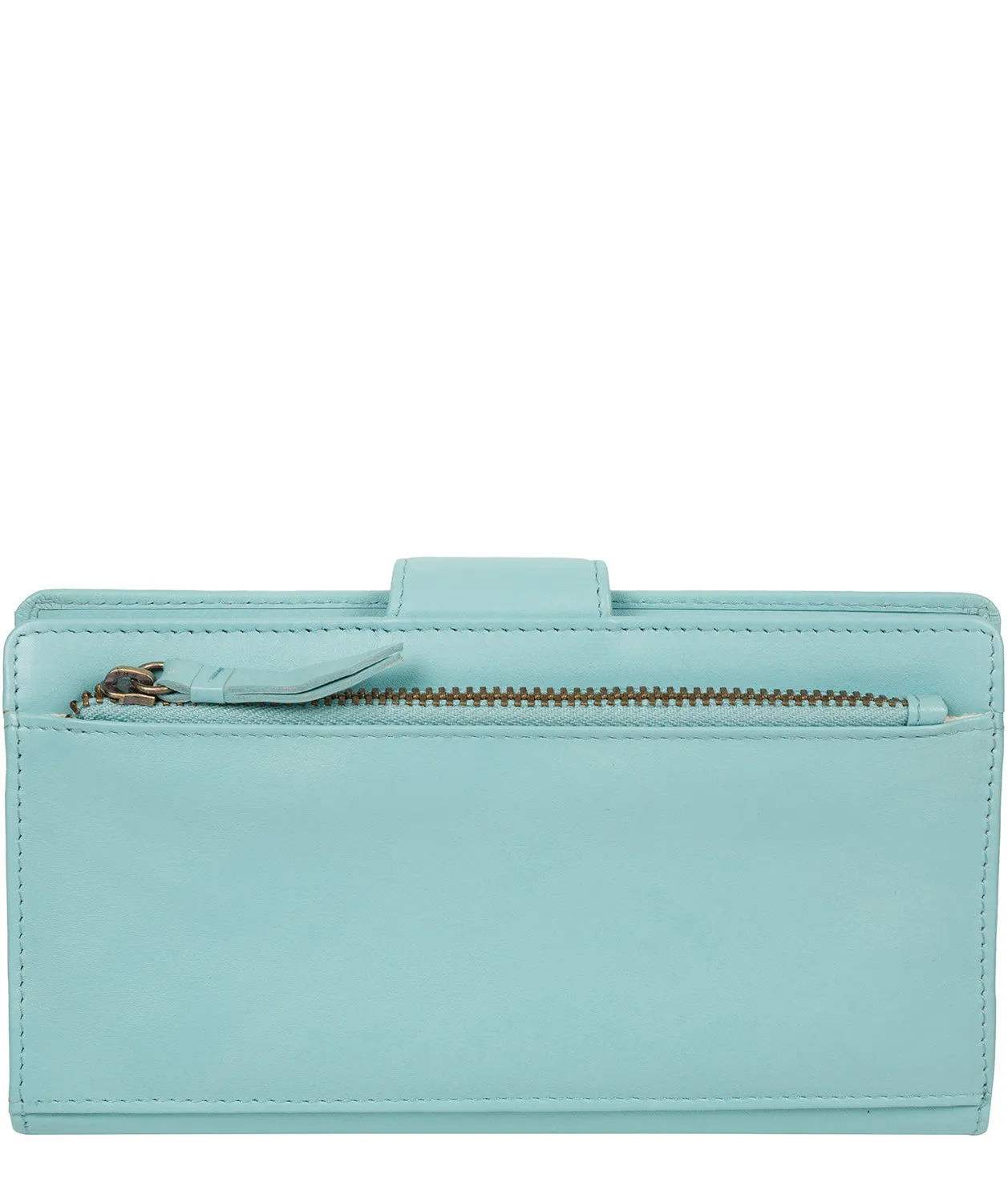 'Clarendon' Paradise Blue Leather Purse