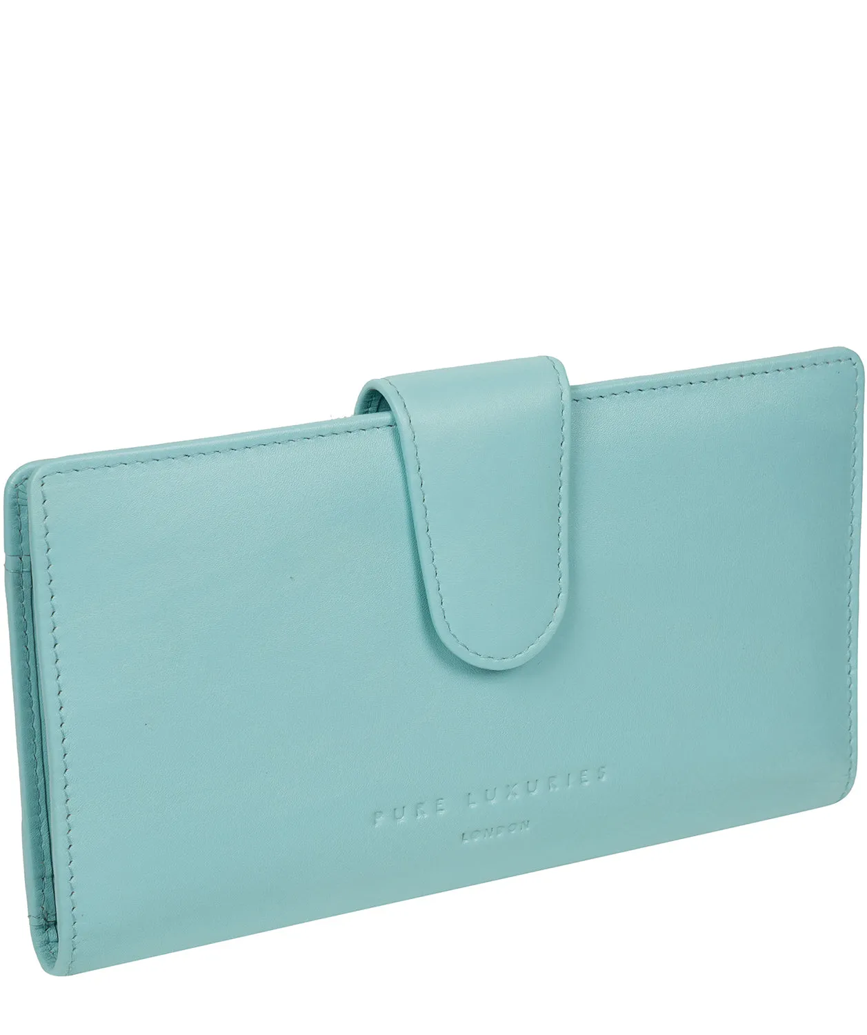 'Clarendon' Paradise Blue Leather Purse