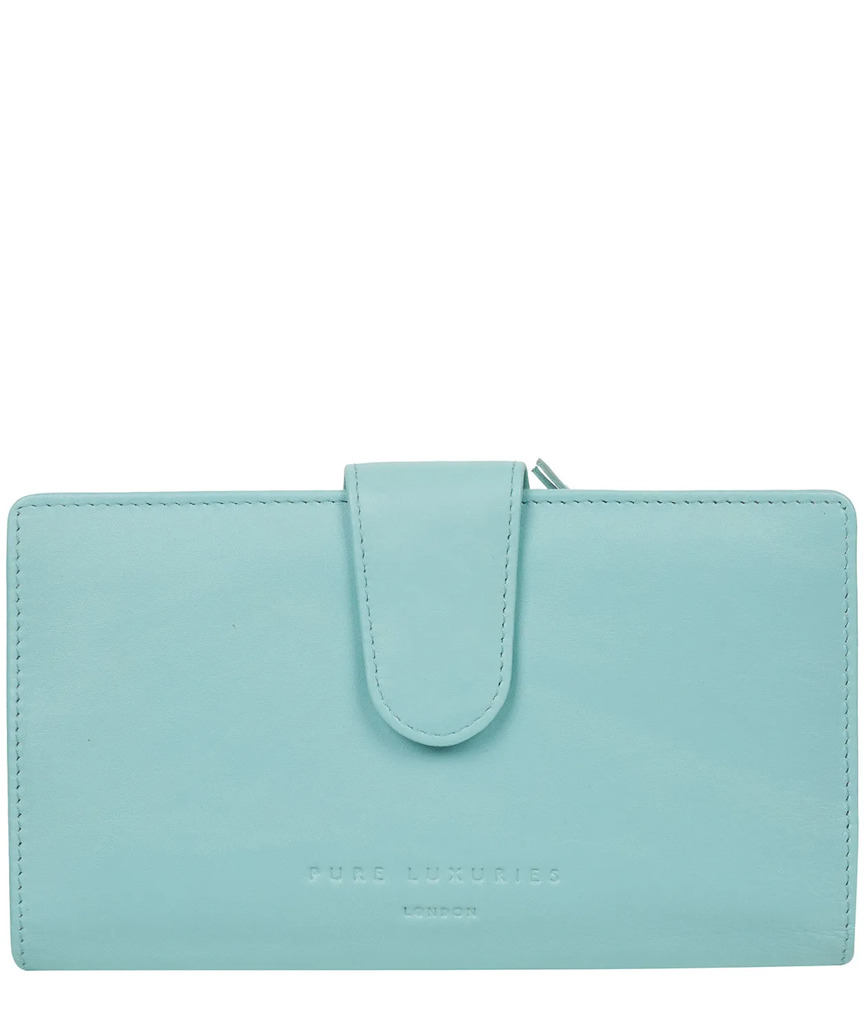 'Clarendon' Paradise Blue Leather Purse