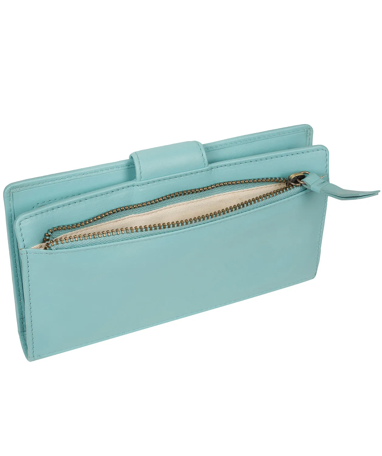 'Clarendon' Paradise Blue Leather Purse