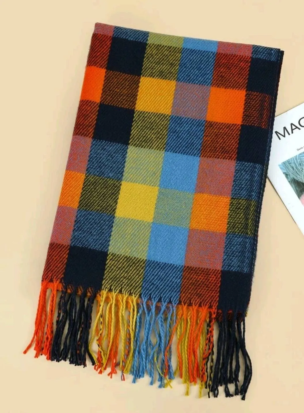 Clothing - Ladies - Scarf - bright Plaid