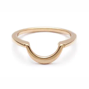 Delicate Crescent Band - 14k Gold