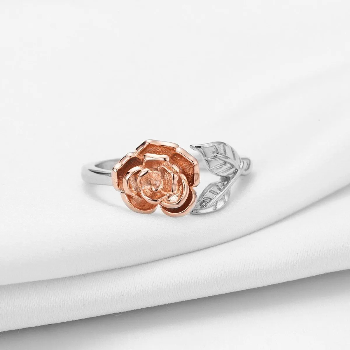 Delicate Rose Wrap Rings