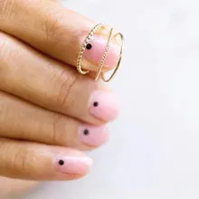 Delicate Trio Stacking Rings