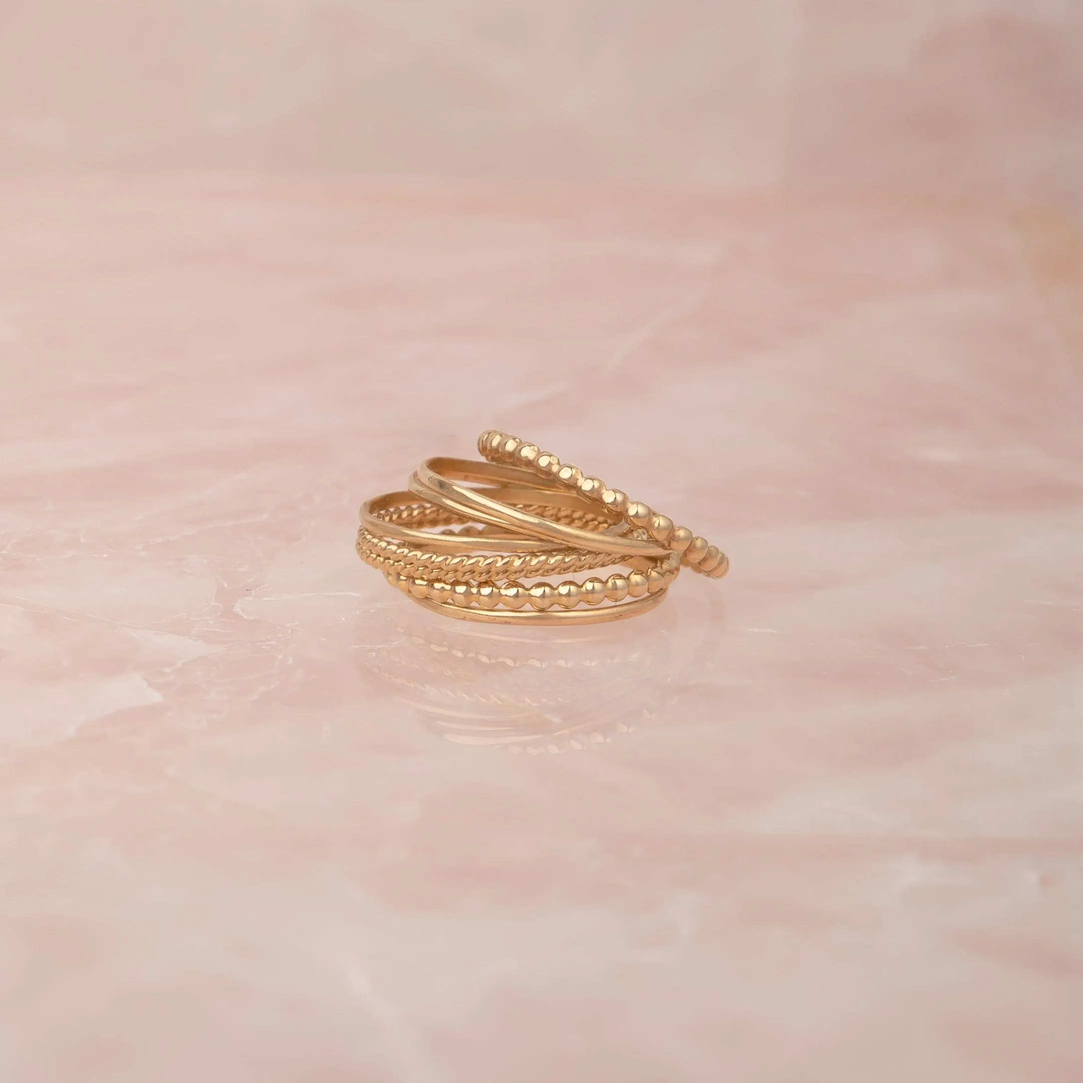 Delicate Trio Stacking Rings