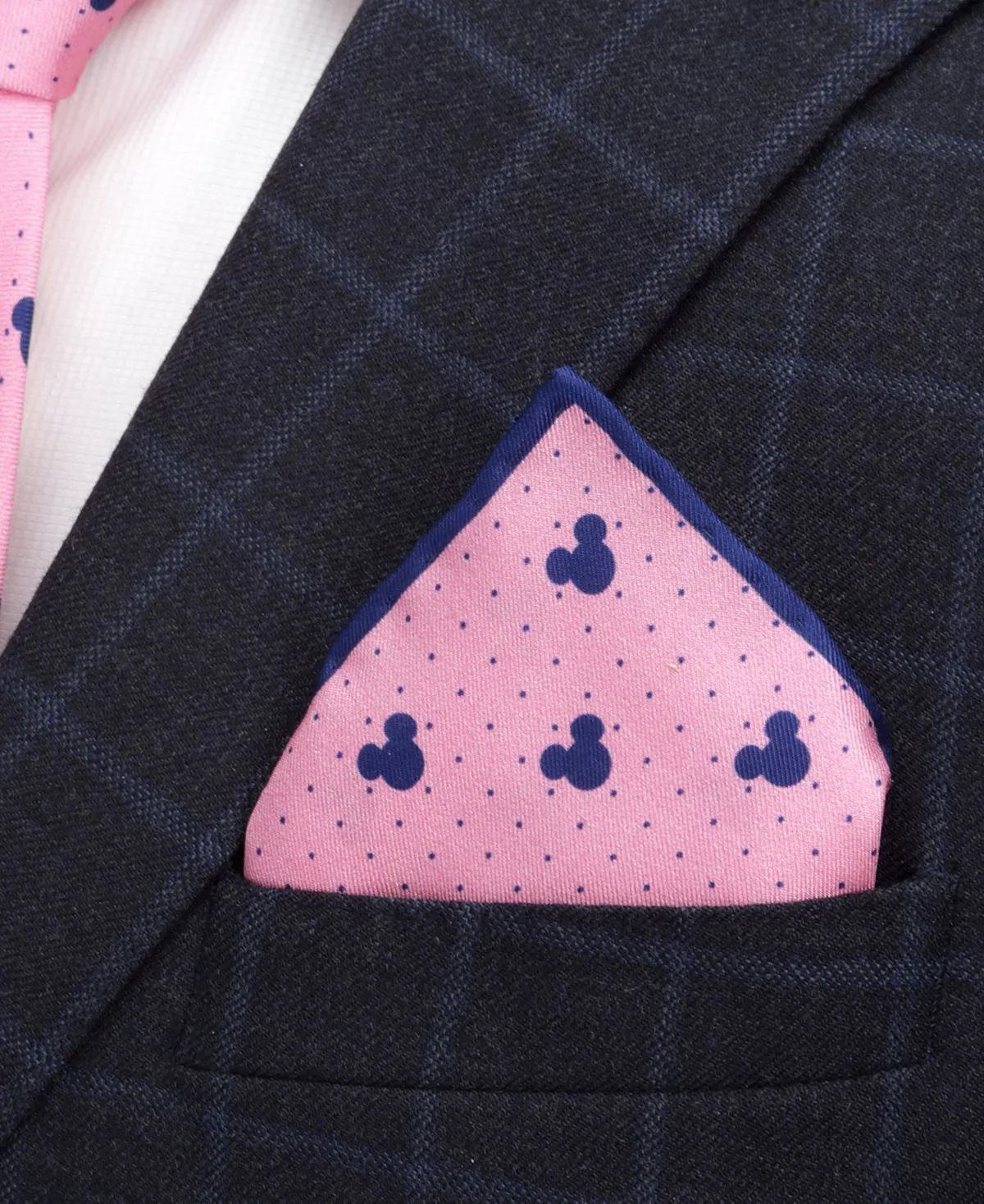 Disney Mickey Mouse Polka Dot Pocket Square for Men