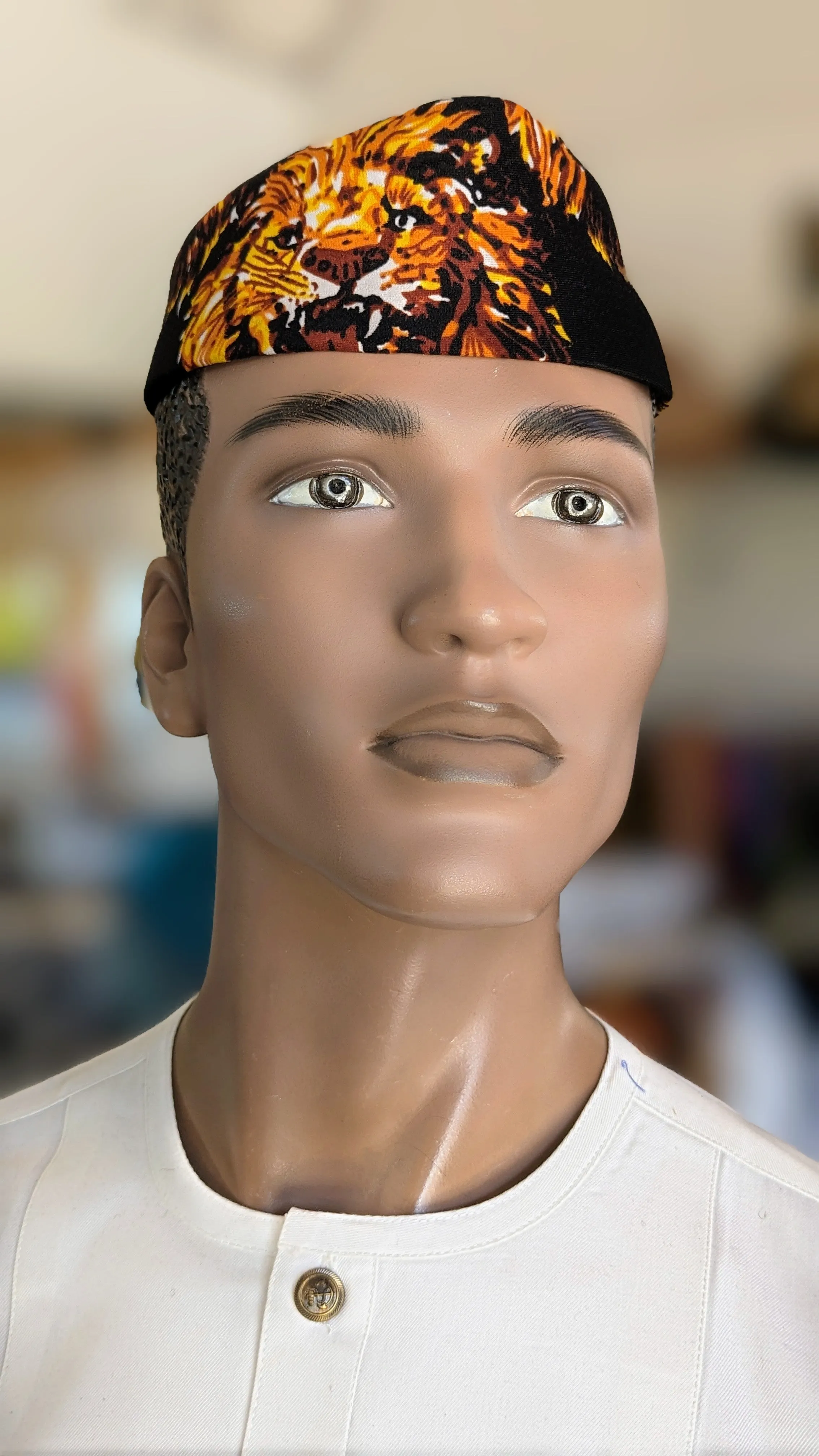 Dupsie's Black Isiagu Okwuoto African Kufi Cap Hat DPHIIH