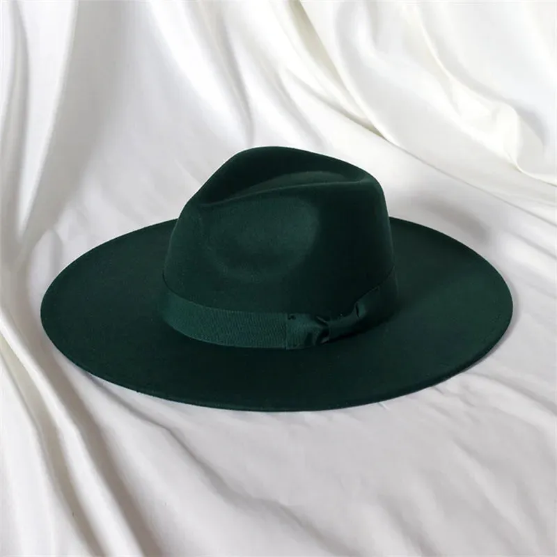 Fedora hats 3D embroidered flowers Fedora men and women hats Jazz hats Women's hats