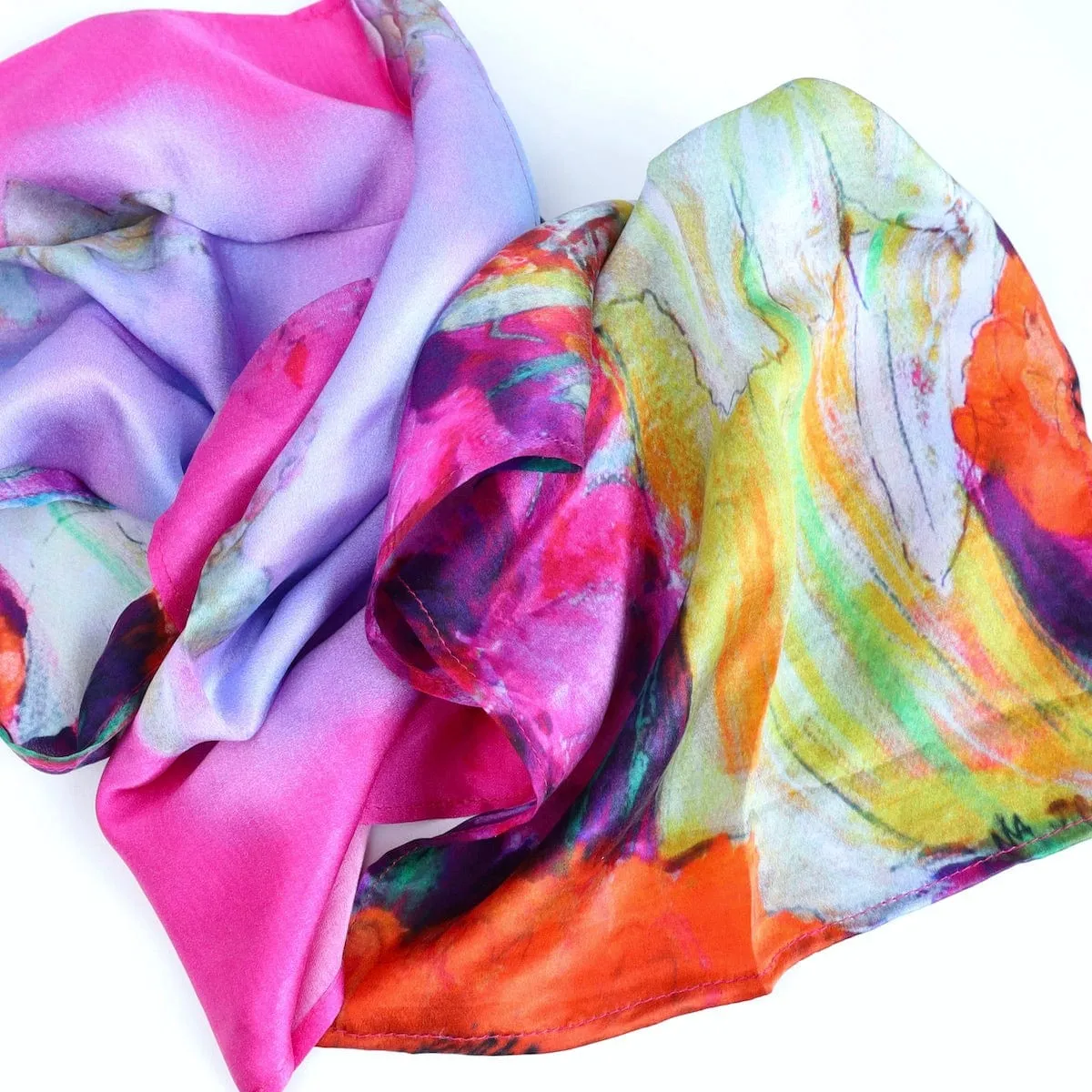 Happy Flower Spirits Silk Scarf