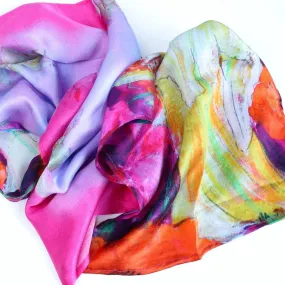 Happy Flower Spirits Silk Scarf