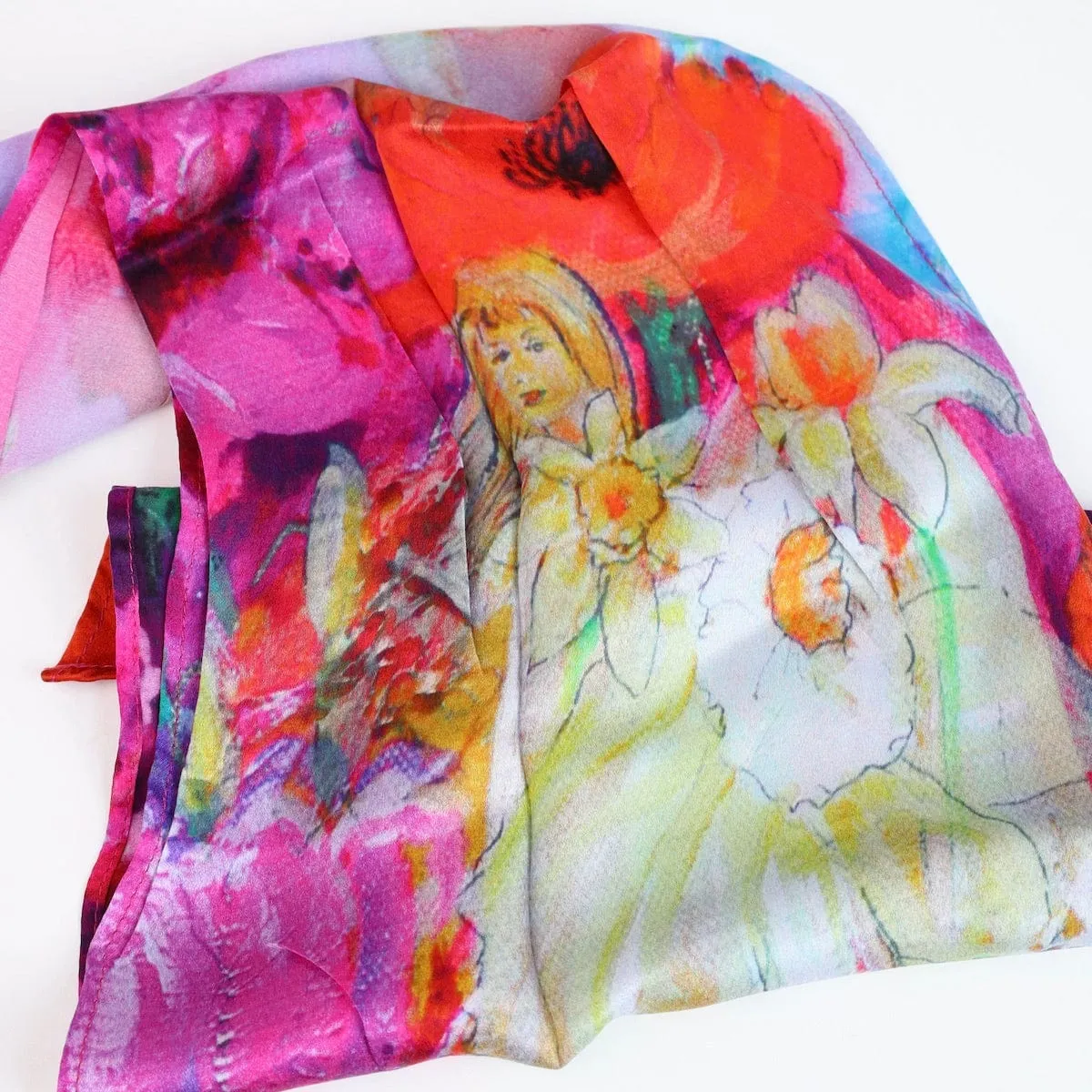 Happy Flower Spirits Silk Scarf