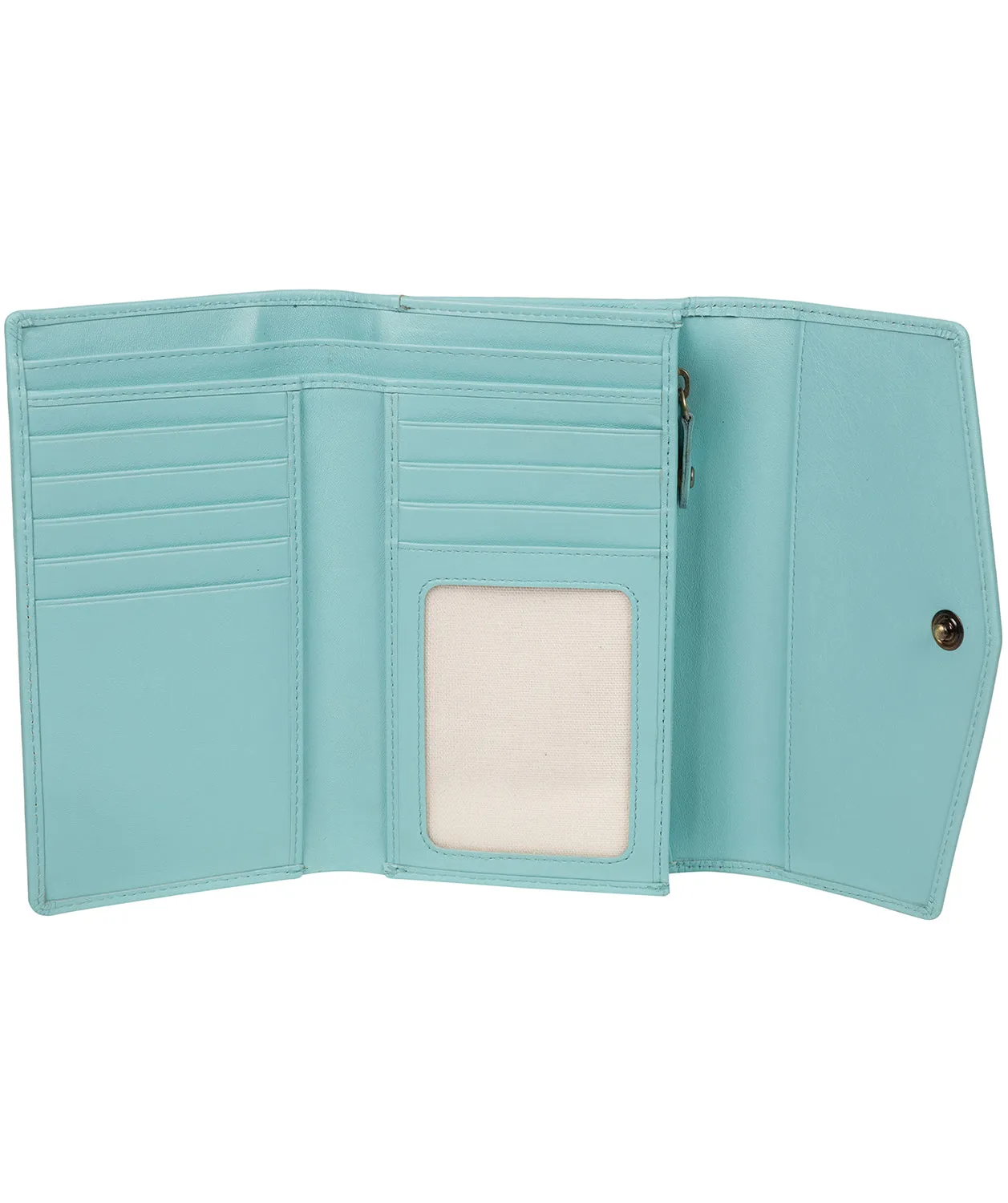 'Highgrove' Paradise Blue Leather Purse