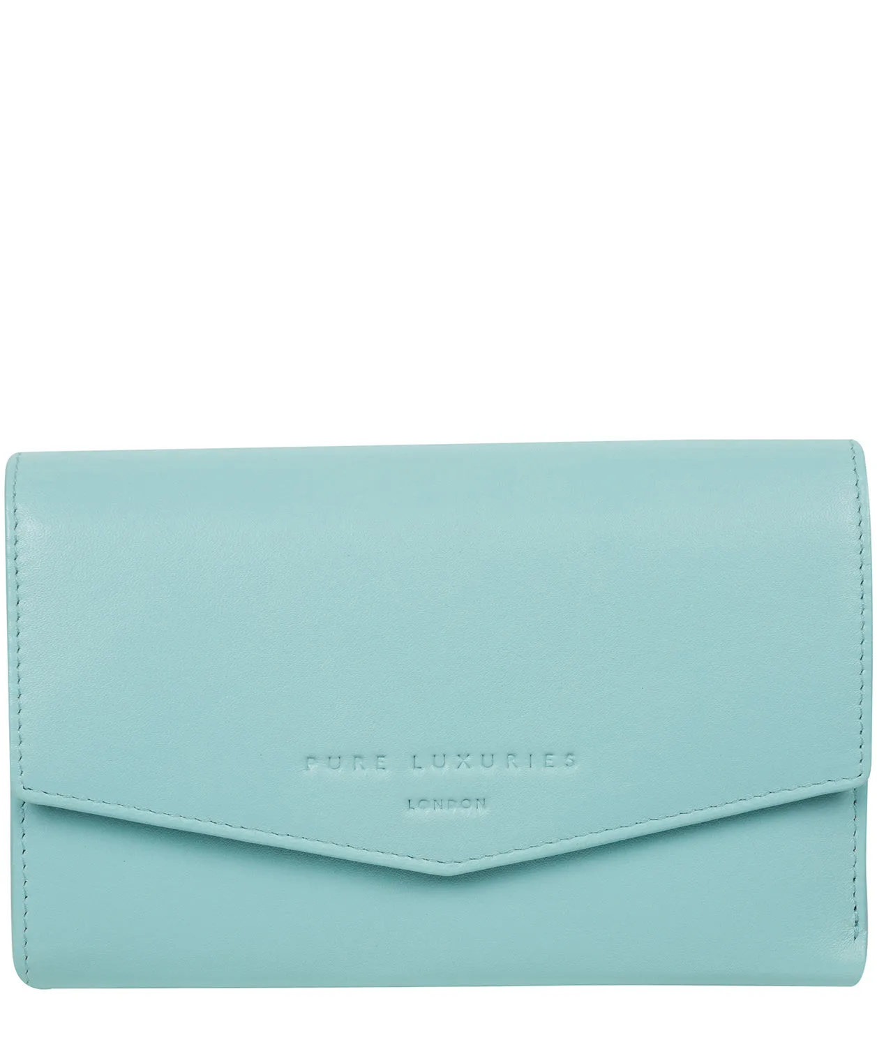 'Highgrove' Paradise Blue Leather Purse