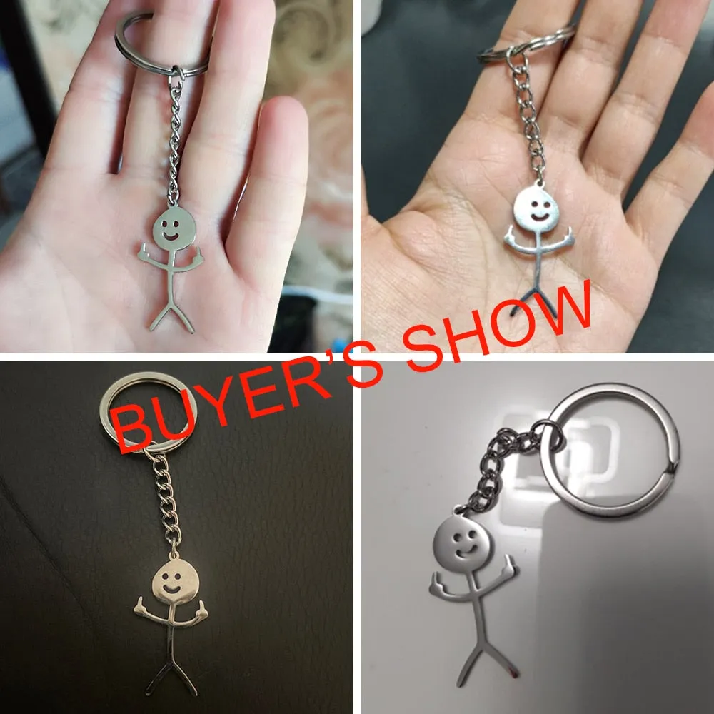 Kawaii Cute Stickman Keychain