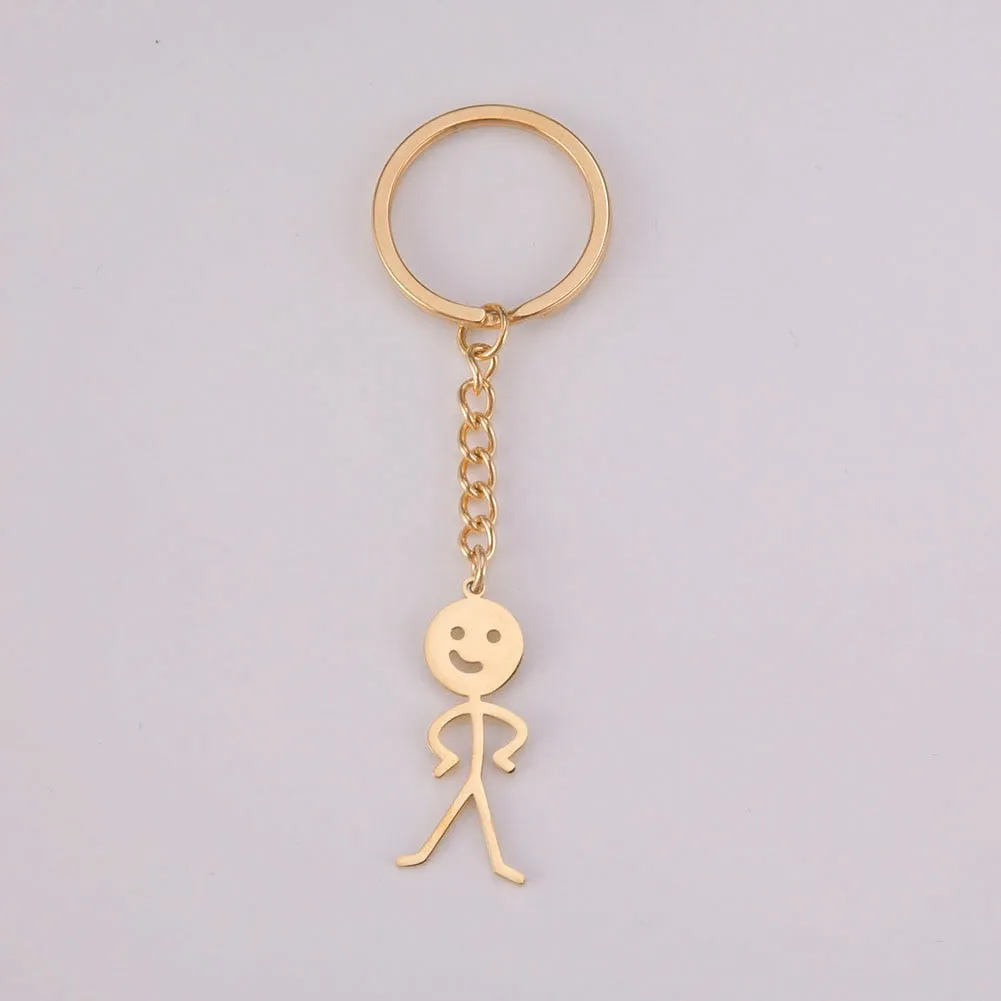 Kawaii Cute Stickman Keychain