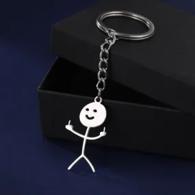 Kawaii Cute Stickman Keychain