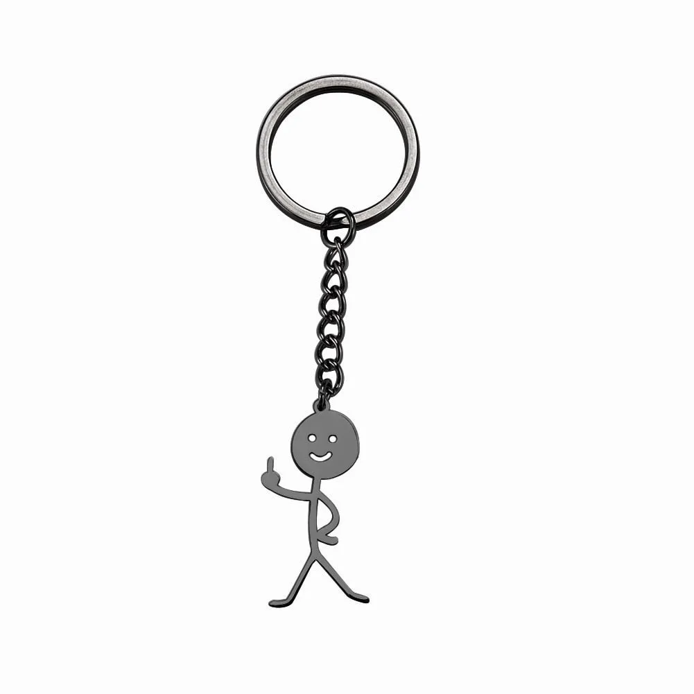 Kawaii Cute Stickman Keychain