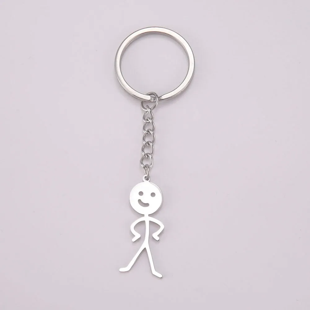 Kawaii Cute Stickman Keychain