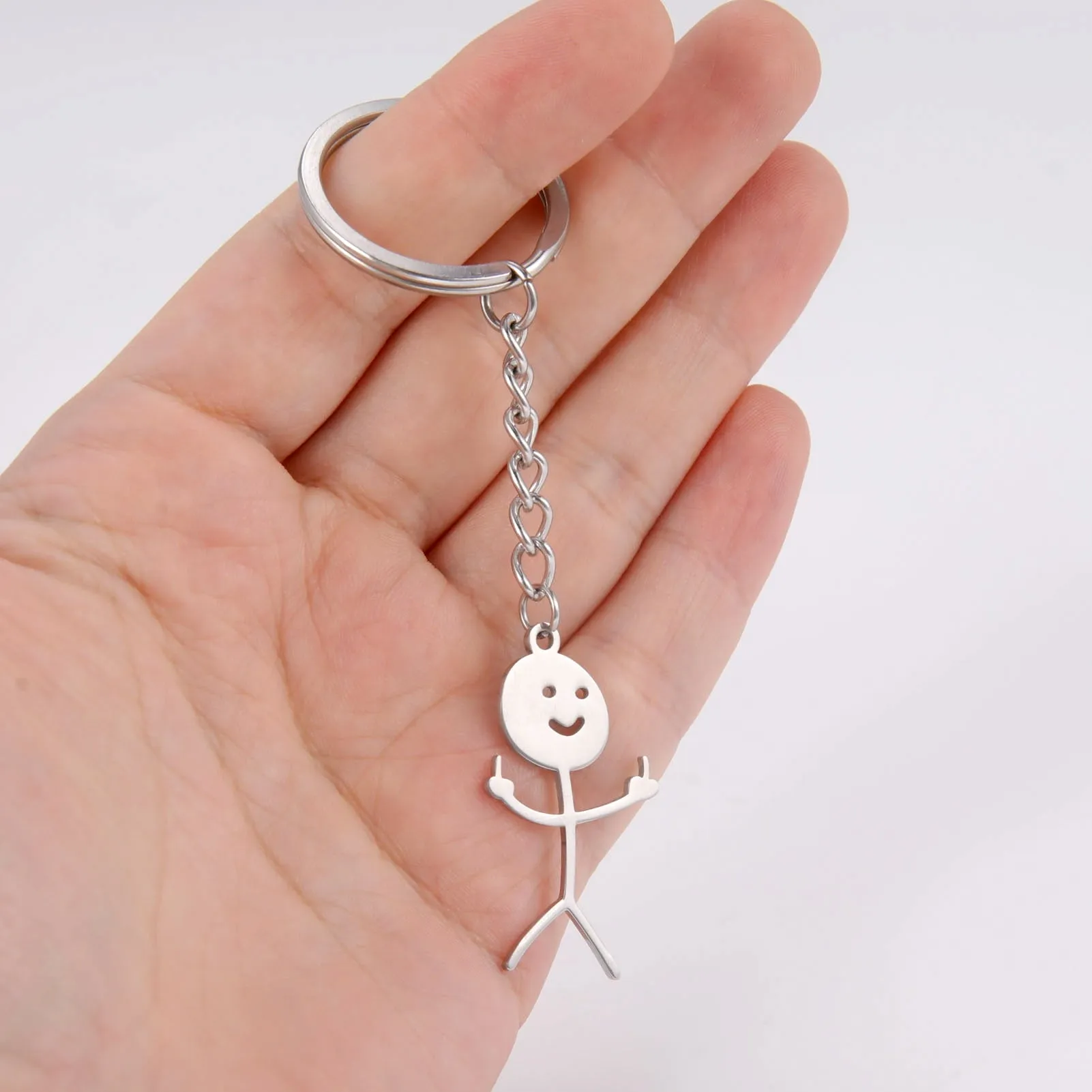 Kawaii Cute Stickman Keychain