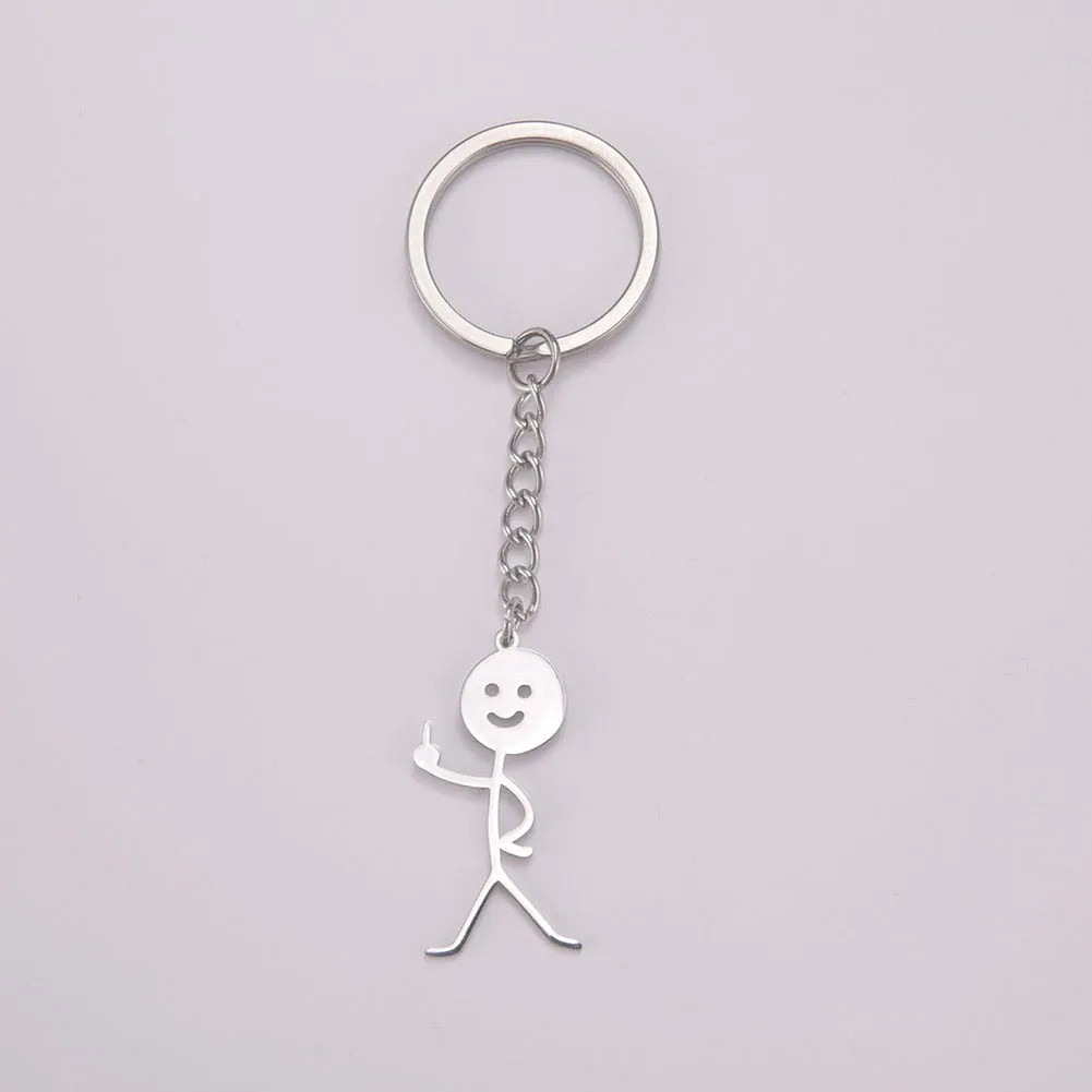 Kawaii Cute Stickman Keychain