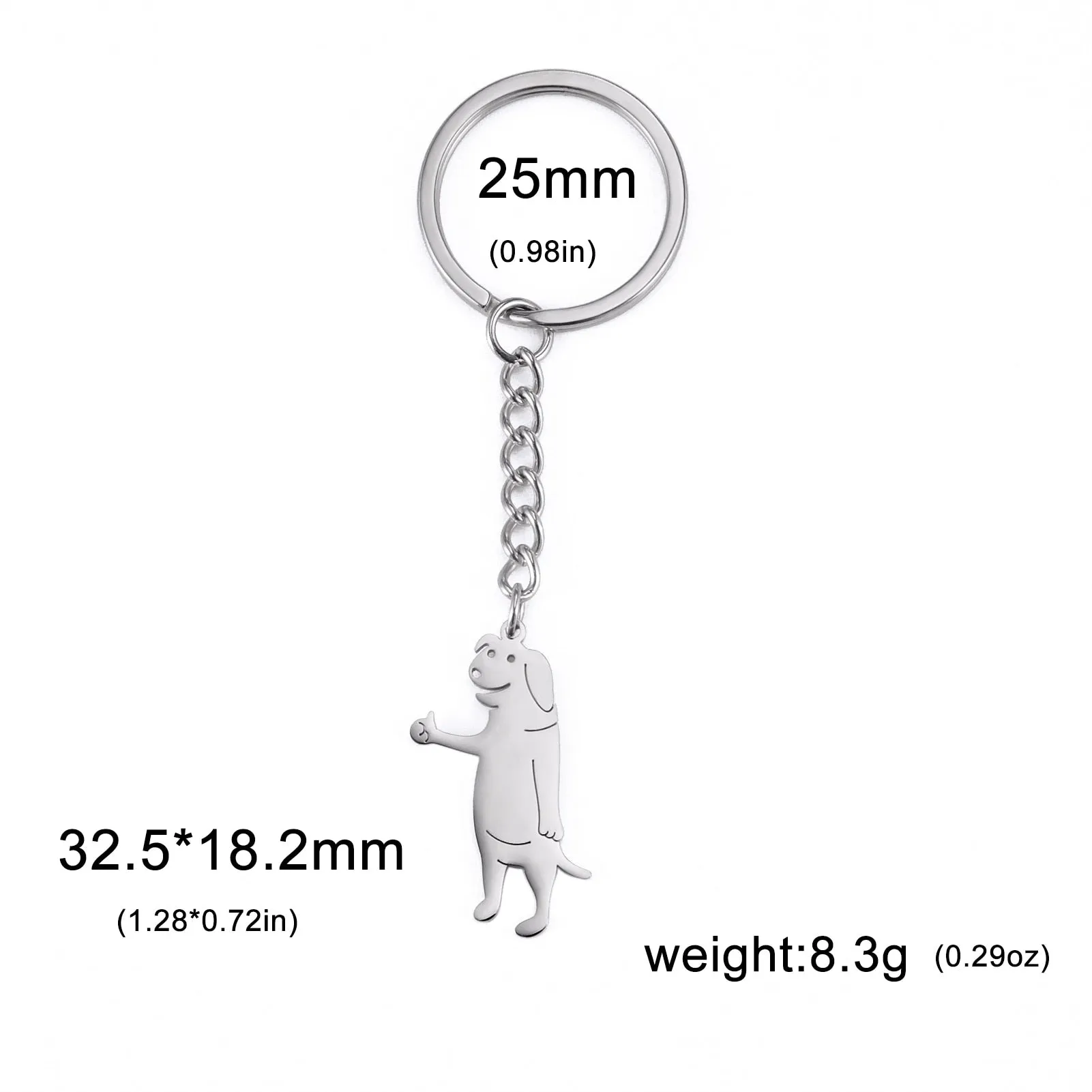 Kawaii Cute Stickman Keychain