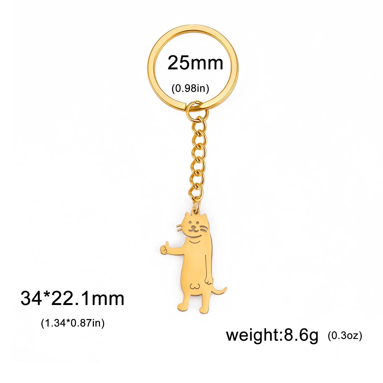 Kawaii Cute Stickman Keychain