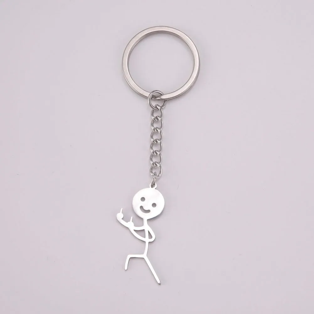 Kawaii Cute Stickman Keychain