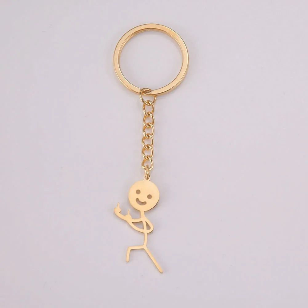 Kawaii Cute Stickman Keychain