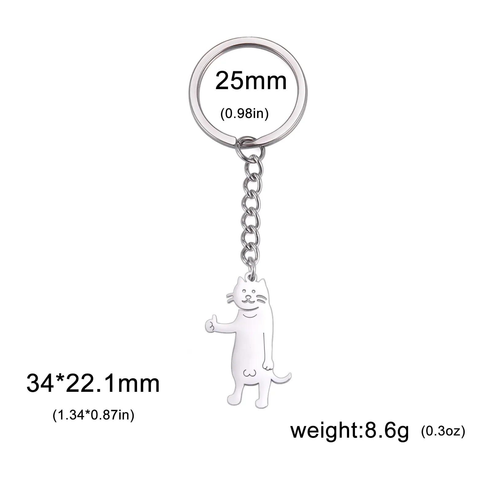 Kawaii Cute Stickman Keychain