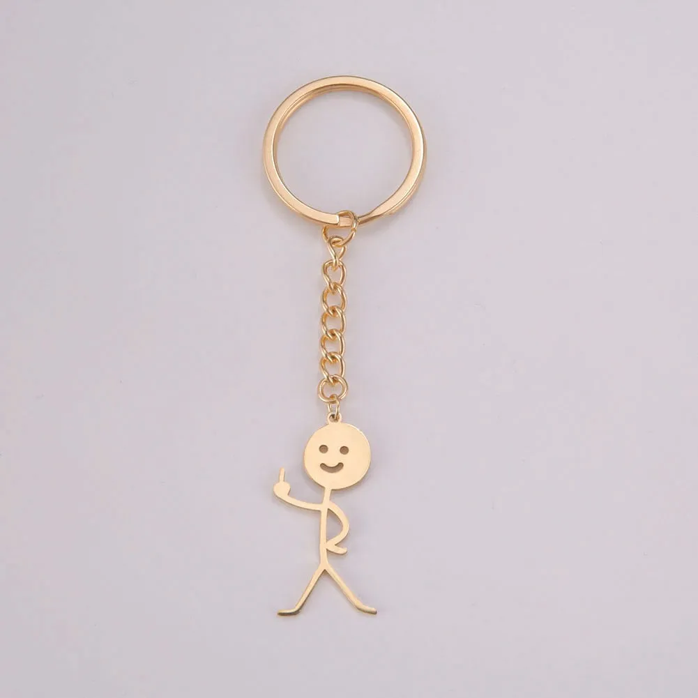 Kawaii Cute Stickman Keychain