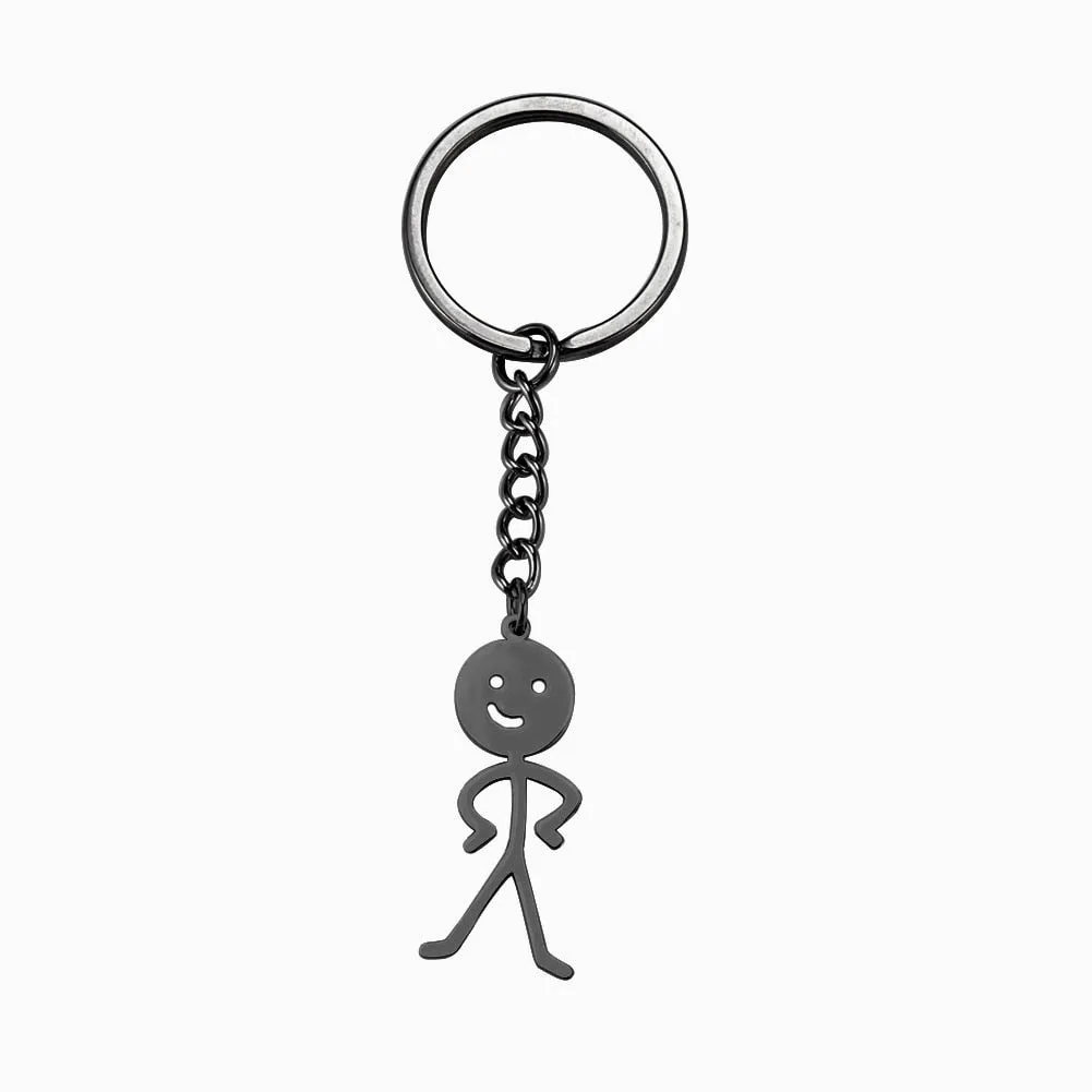 Kawaii Cute Stickman Keychain