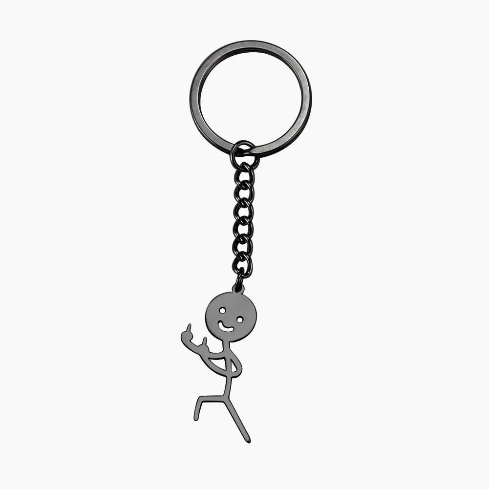 Kawaii Cute Stickman Keychain