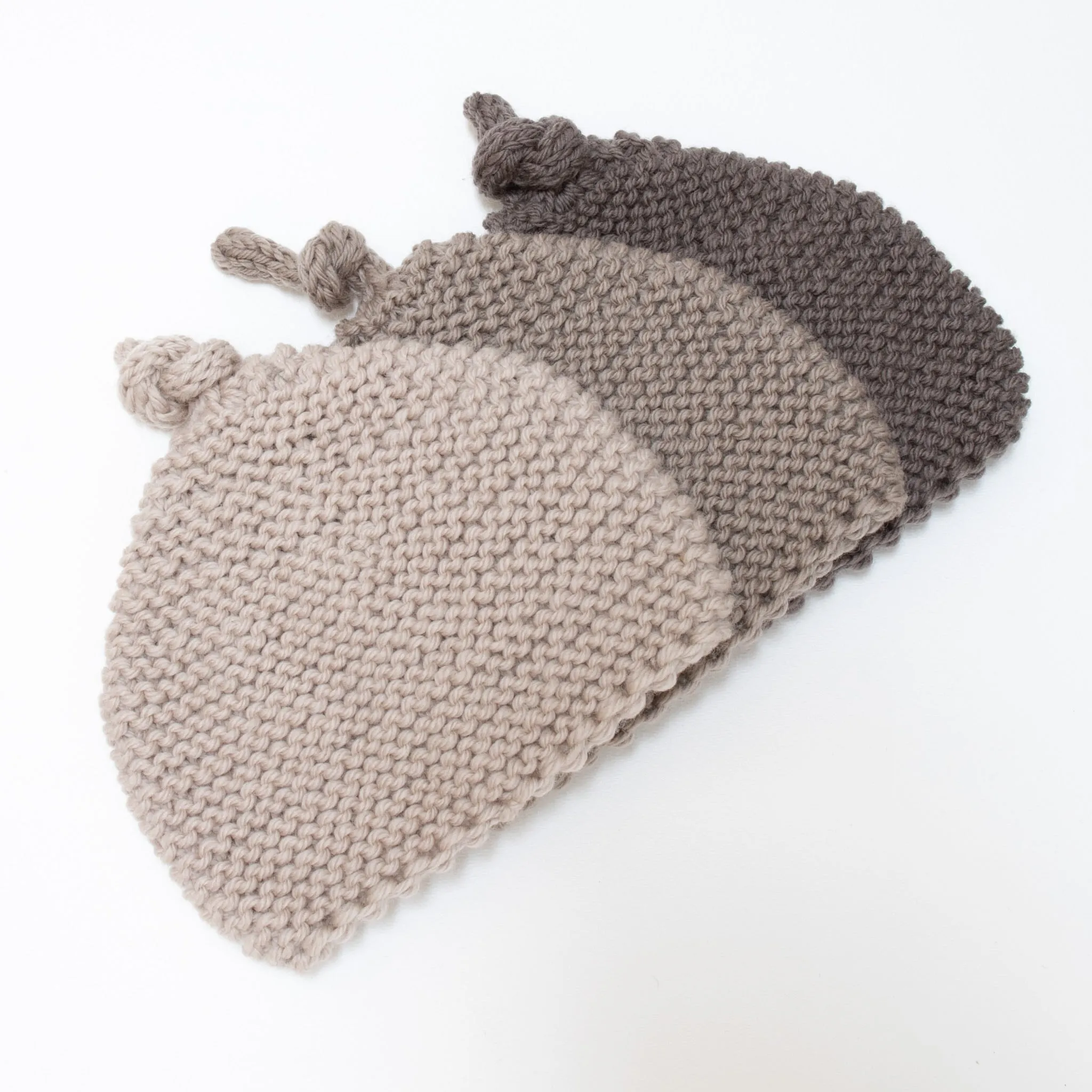 Knitted by Nana Merino Beanie - Mocha