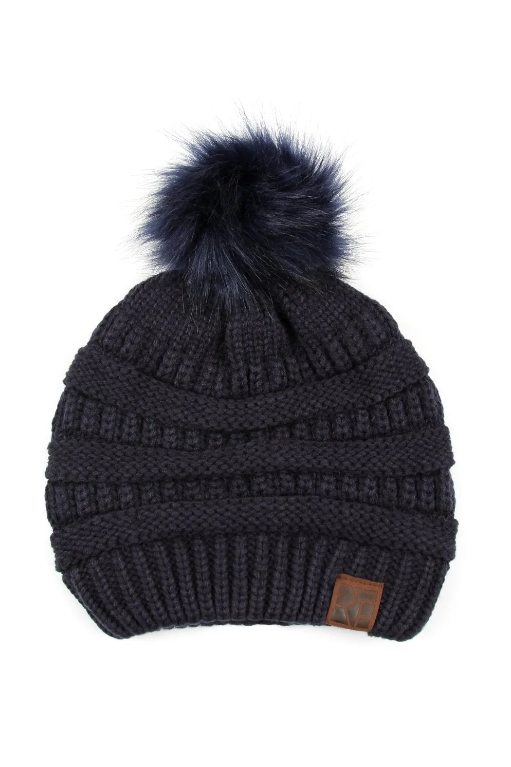 Knitted Pom Pom Beanie