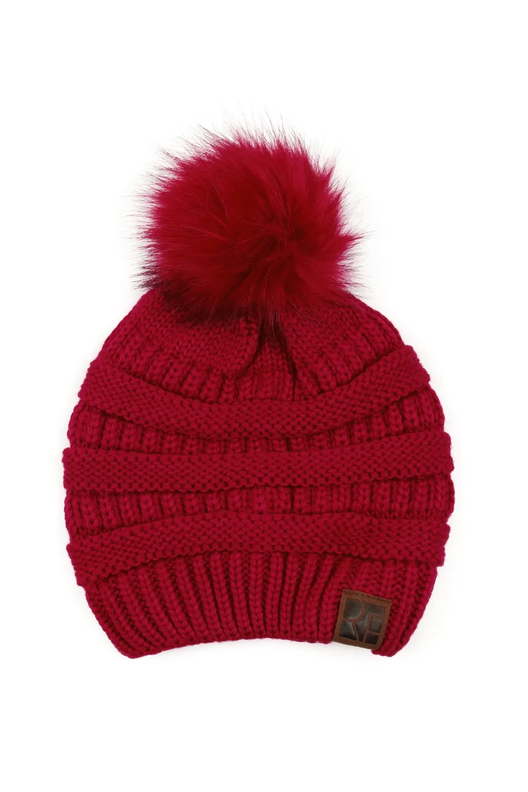 Knitted Pom Pom Beanie