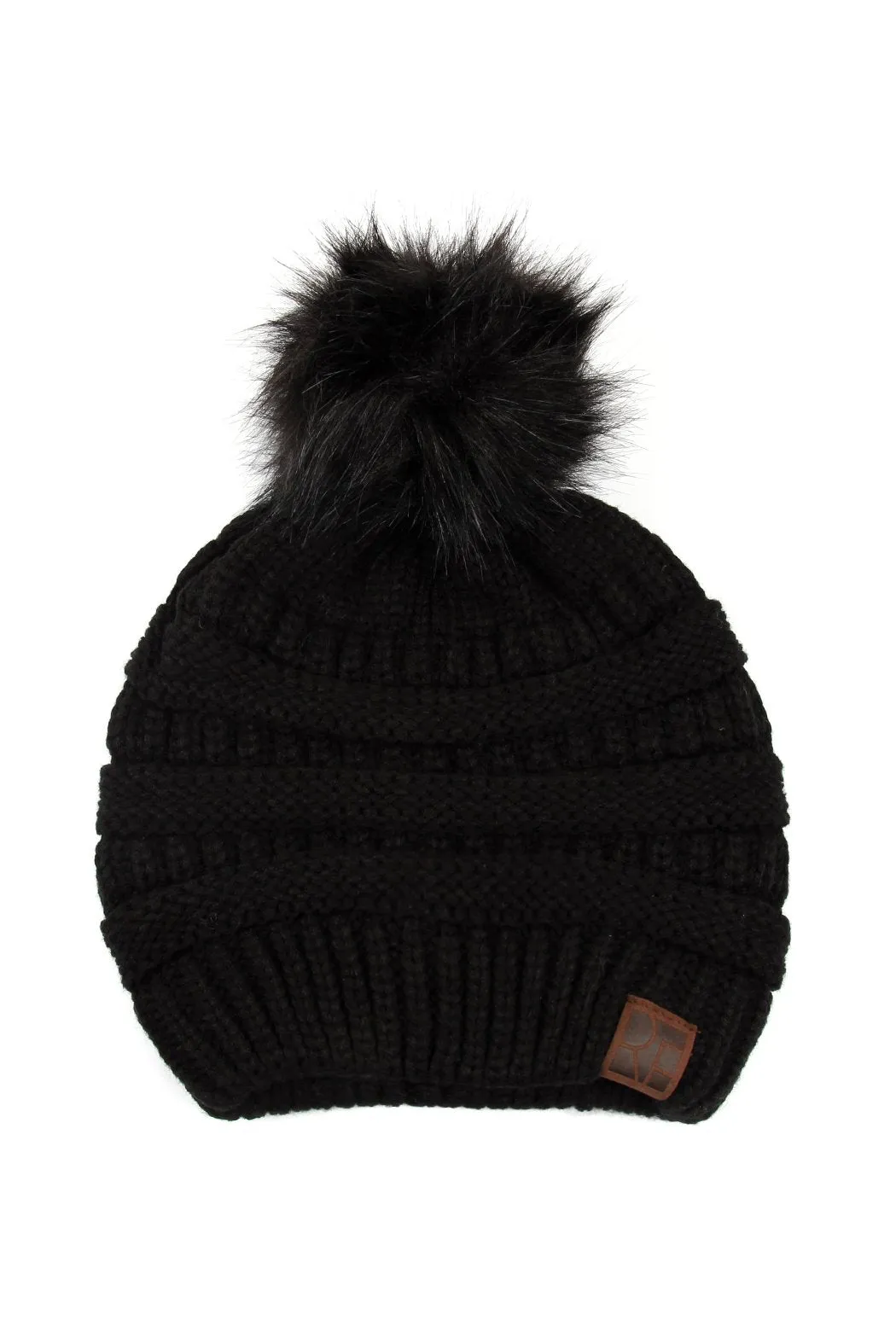 Knitted Pom Pom Beanie