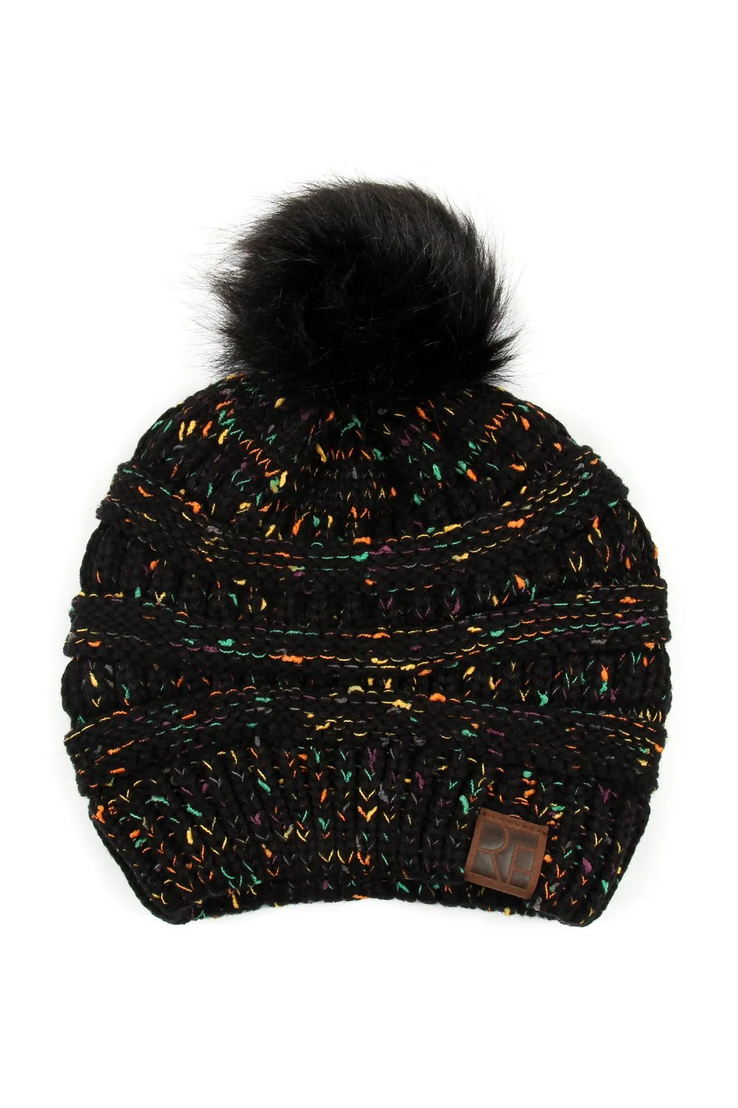 Knitted Pom Pom Beanie